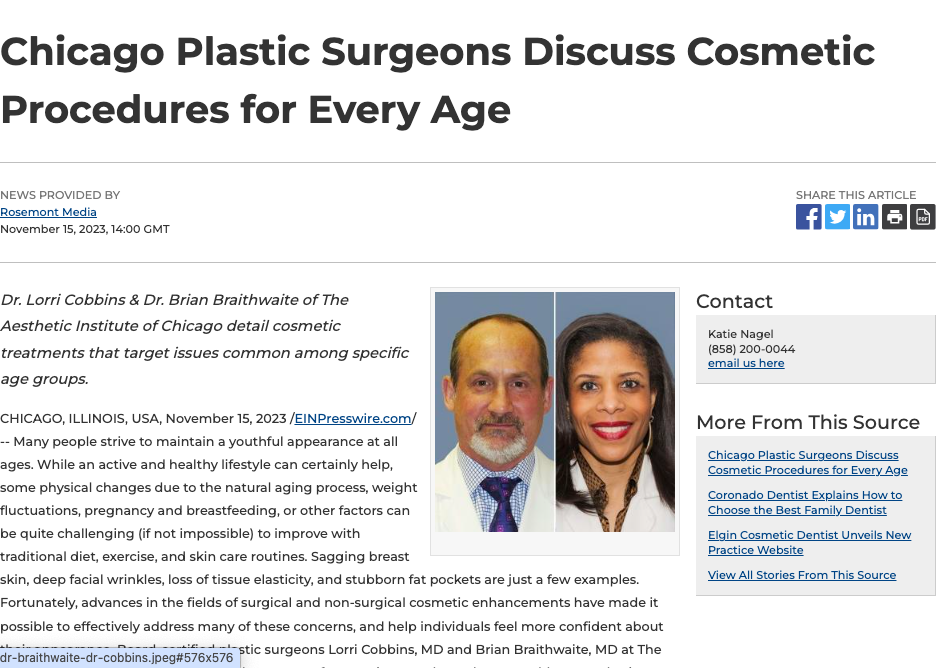 Chicago Plastic Surgeons Discuss Cosmetic Procedures For Every Age