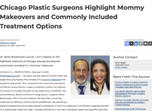 Chicago Plastic Surgeons Discuss Common Procedures Included in a Mommy Makeover