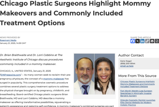 Chicago Plastic Surgeons Discuss Common Procedures Included in a Mommy Makeover